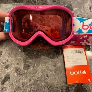Bolle Kids’ Volt Snow Goggles - Pink Butterfly/Vermillion Gun